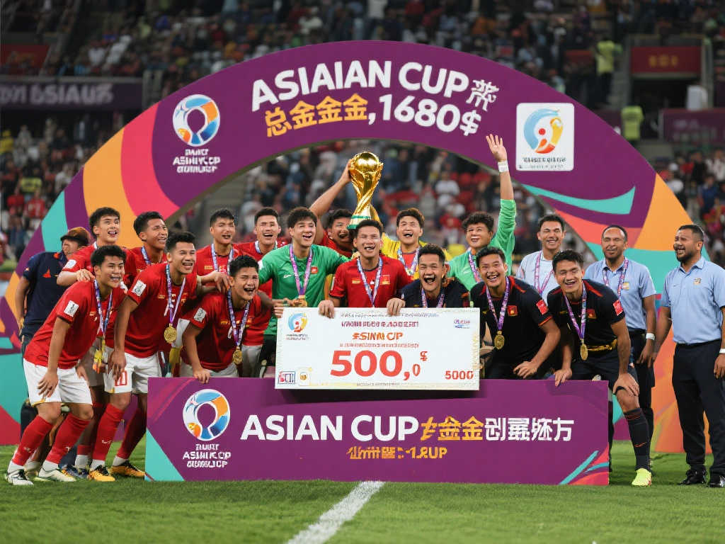 亚洲杯总奖金高达1480万美元,冠军独揽500万美元大奖 亚洲杯总奖金高达1480万美元,冠军独揽500万美元大奖